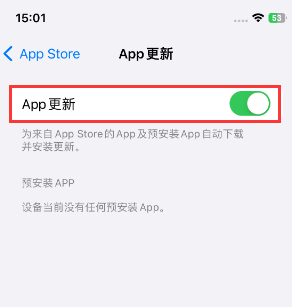 自贡苹果15维修中心如何让iPhone15APP自动更新